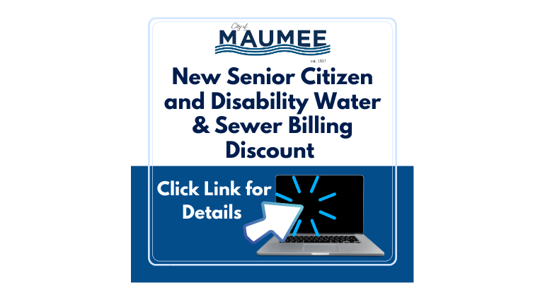 Senior Citizen And Disability Water Discount Program – December 5, 2022 -  City of Maumee